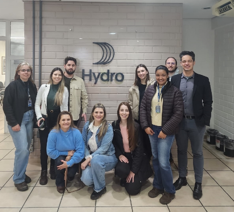Núcleo Negócios Sustentáveis realiza visita técnica à Hydro 