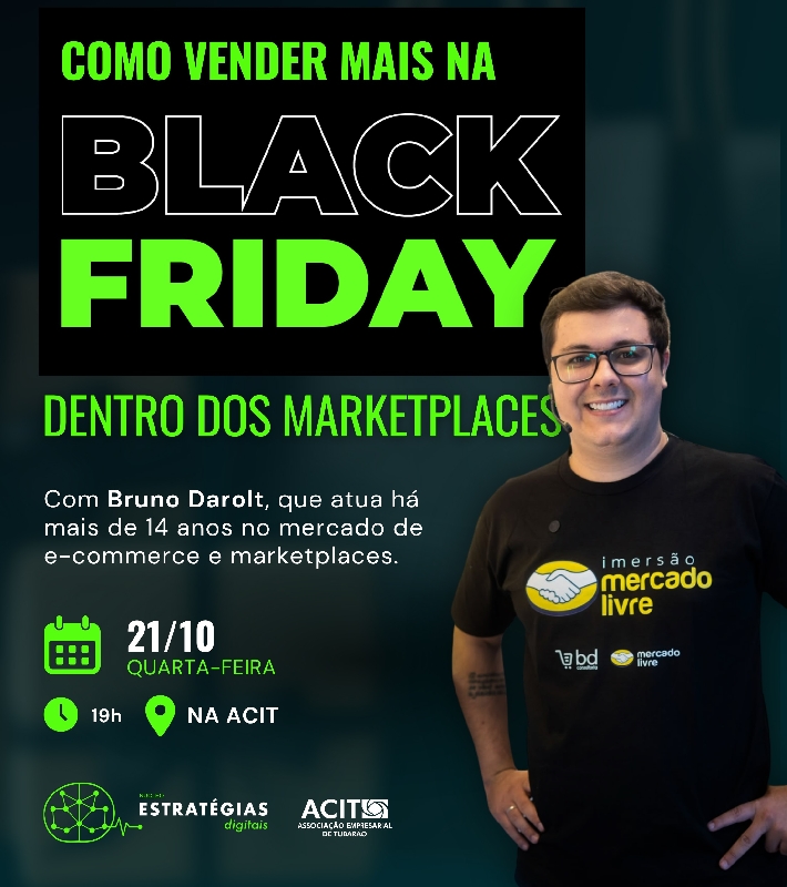 Palestra na ACIT abordará estratégias em marketplaces na Black Friday